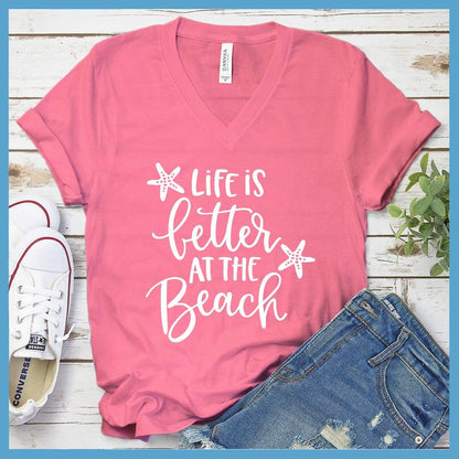 Life Is Better At The Beach V-neck