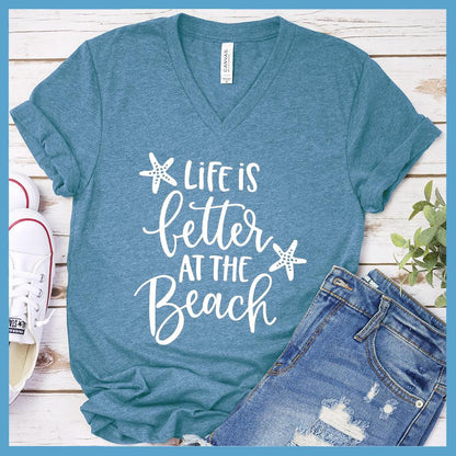 Life Is Better At The Beach V-neck